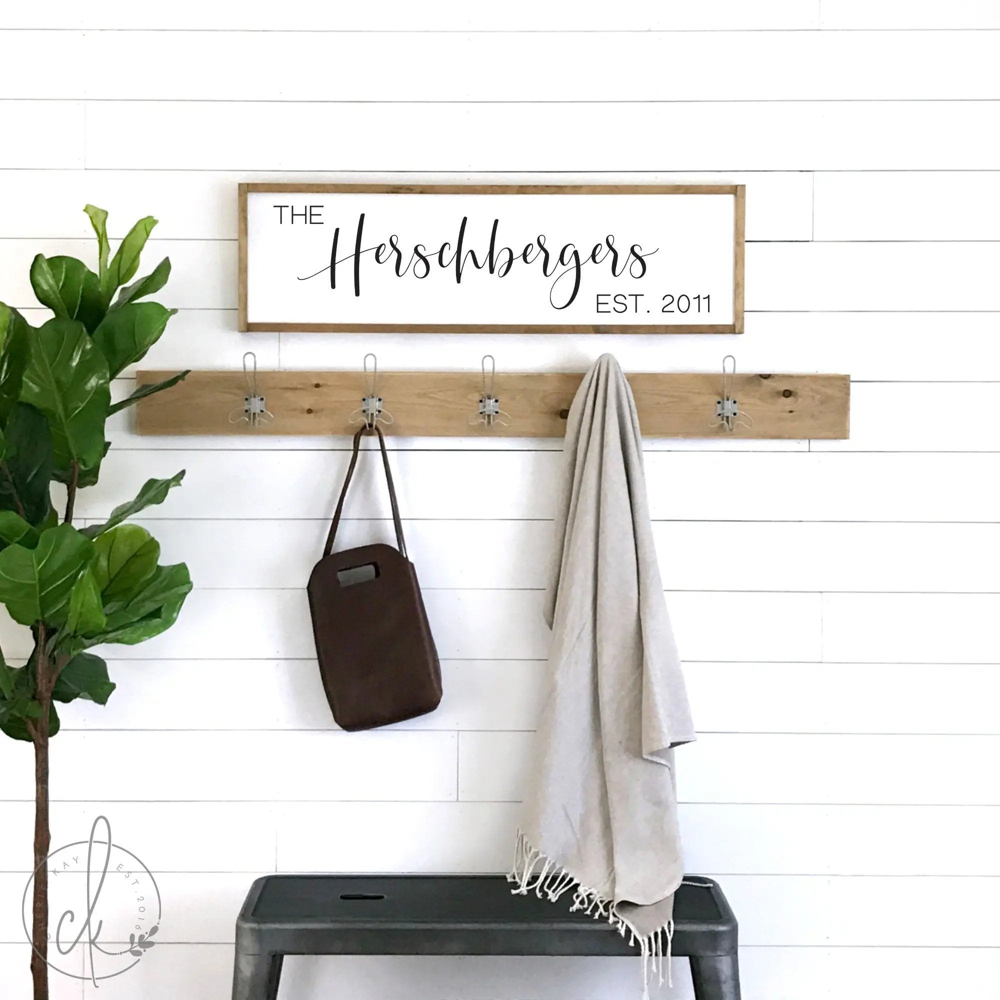 established sign | last name sign | family name sign | housewarming gift | wood sign | family name established sign