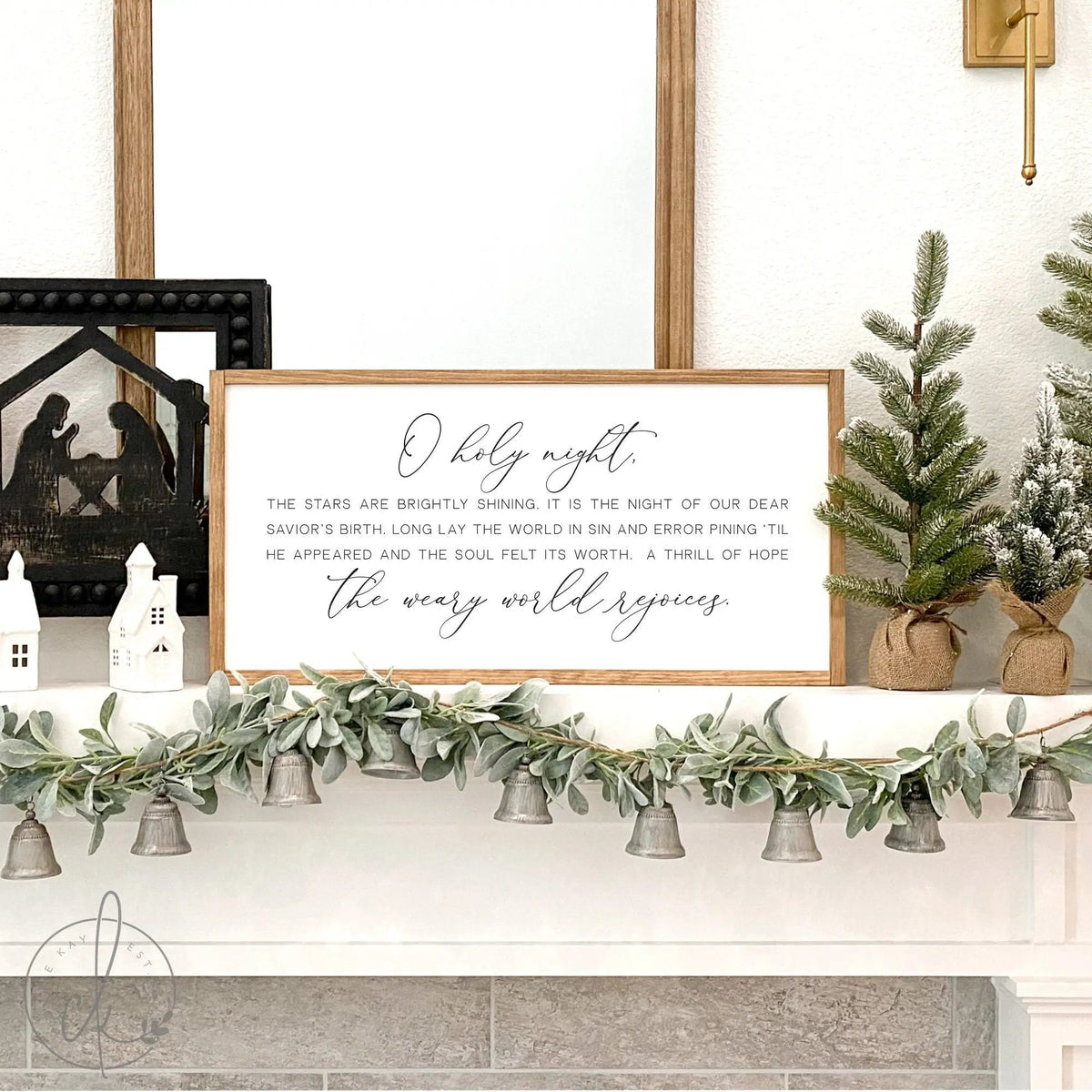 O holy night sign | Christmas song signs |  Christmas wall decor | Christmas song wall decor | wood signs