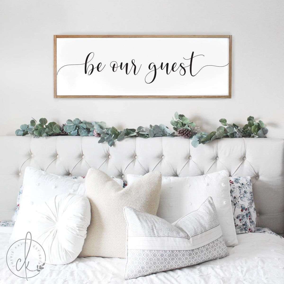 be our guest sign | sign for guest bedroom | guest room wall decor | be our guest wood sign | farmhouse wall decor | farmhouse sign | D2