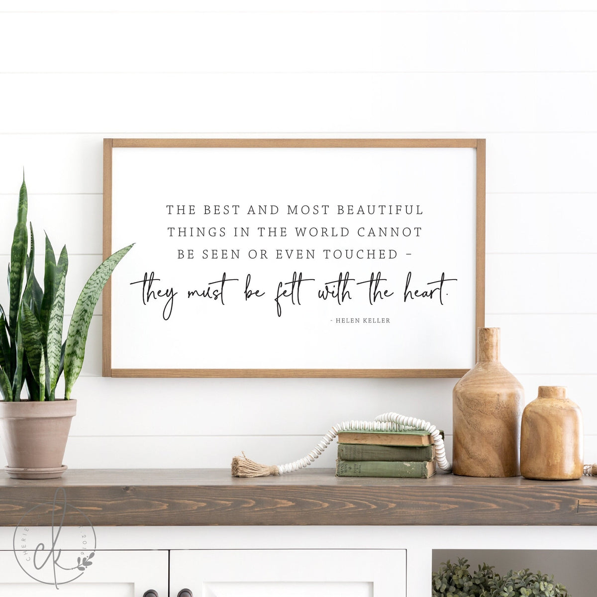 Inspirational sign | the best and most beautiful sign | Helen Keller quote | wood sign | inspirational wall art | wooden framed sign