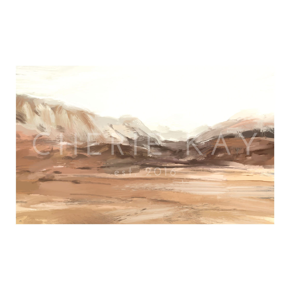 framed desert landscape art | abstract landscape | wood signs | large wall art | W12