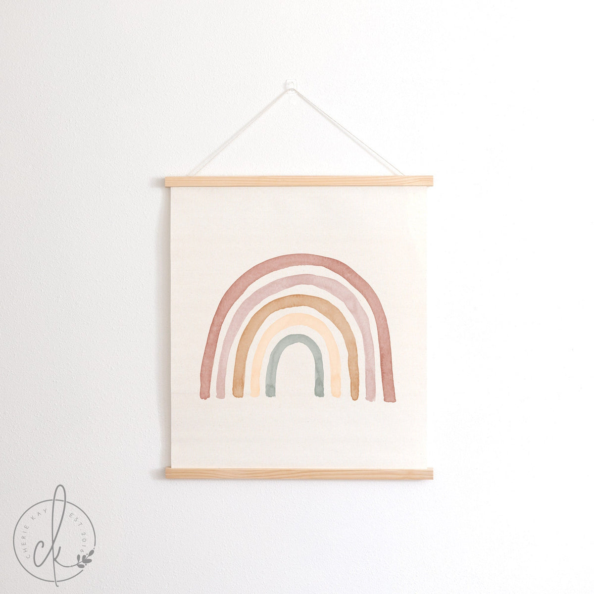 Boho Rainbow | Hanging Canvas Sign | Boho Nursery Wall Decor | Nursery Decor | Canvas Wall Hanging | Nursery Wall Art