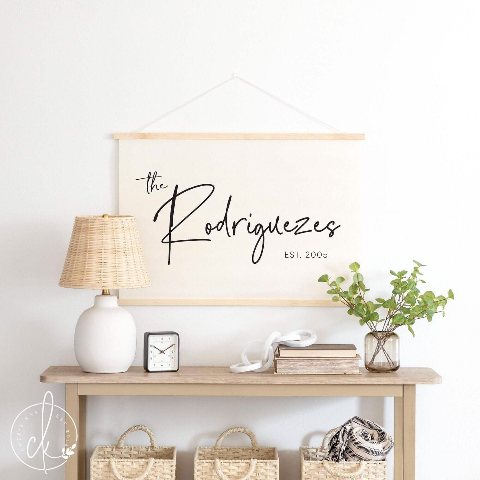 Last Name | Canvas Wall Hanging | Personalized Sign | Family Name | Canvas Wall Art | New Home Gift