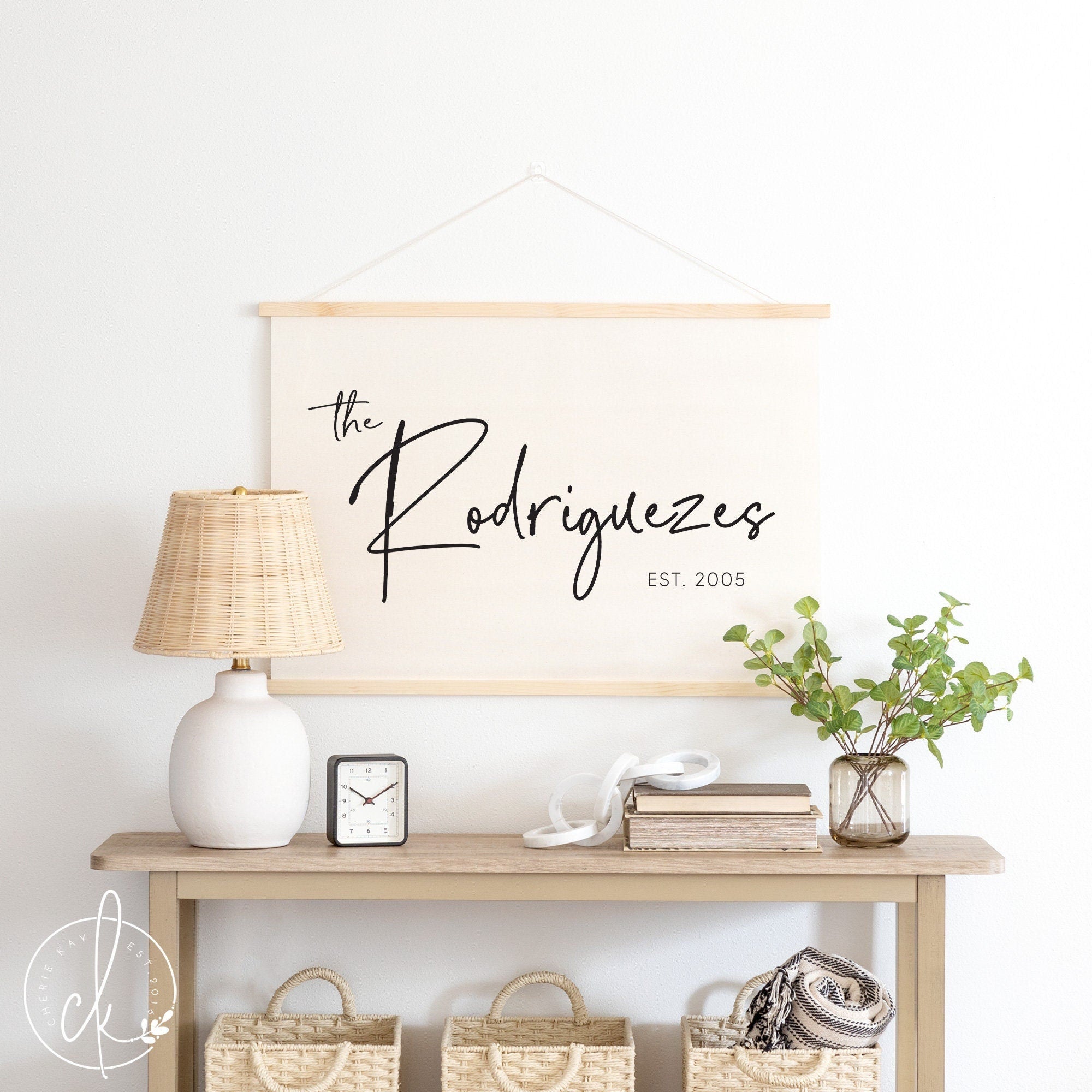 Last Name | Canvas Wall Hanging | Personalized Sign | Family Name | Canvas Wall Art | New Home Gift
