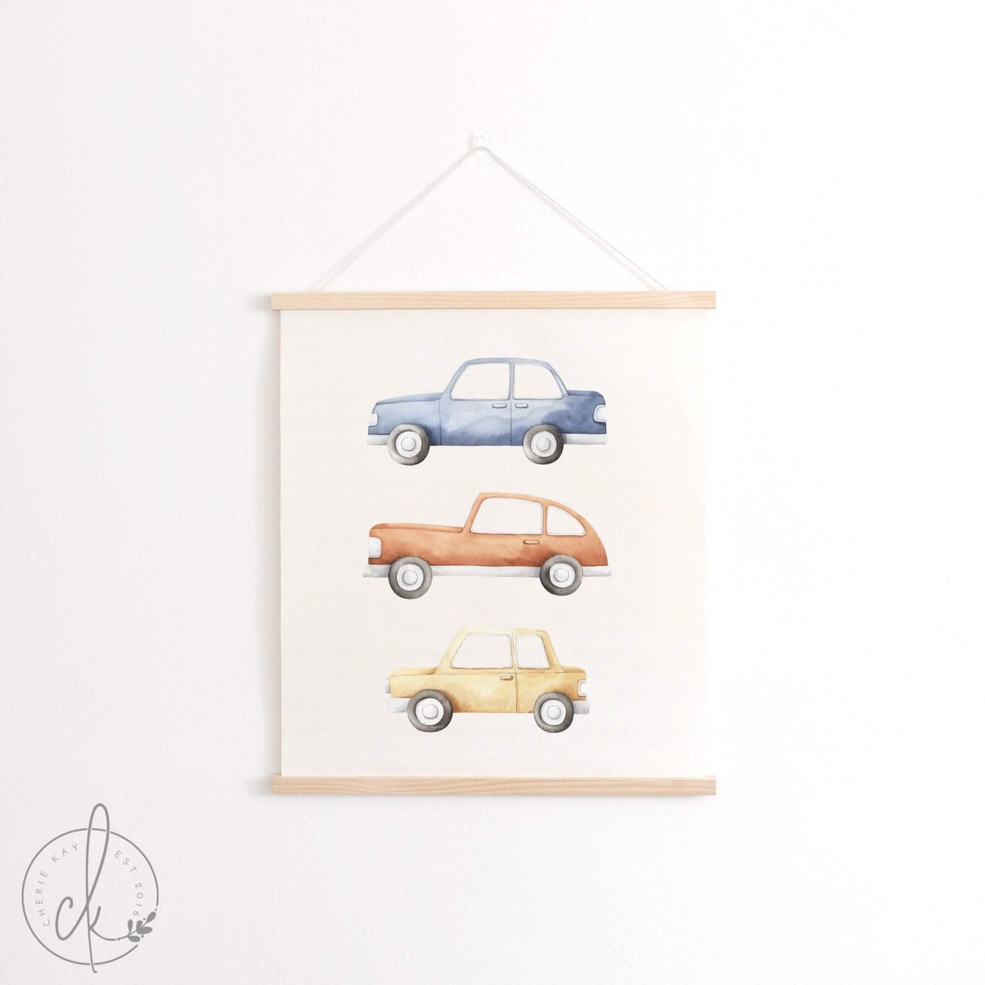Cars Wall Decor Boys Nursery Decor Playroom Wall Decor