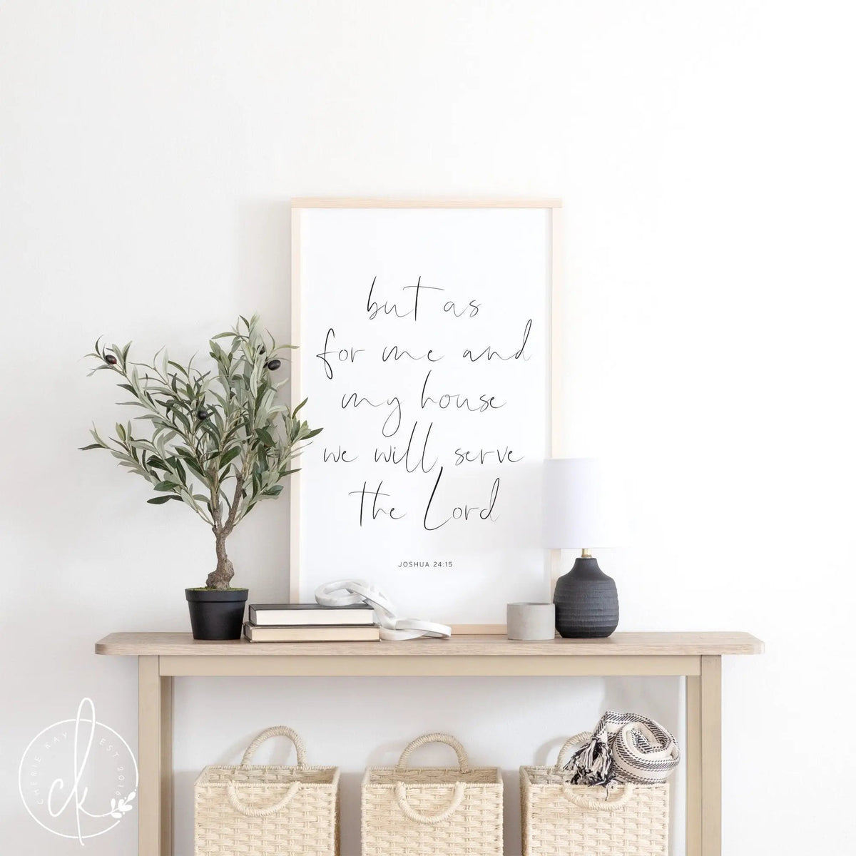 But As For Me And My House | Wood Sign | Joshua 24:15 | Christian Art | Bible Verse Wall Art | Living Room Decor | Bedroom Decor | D2