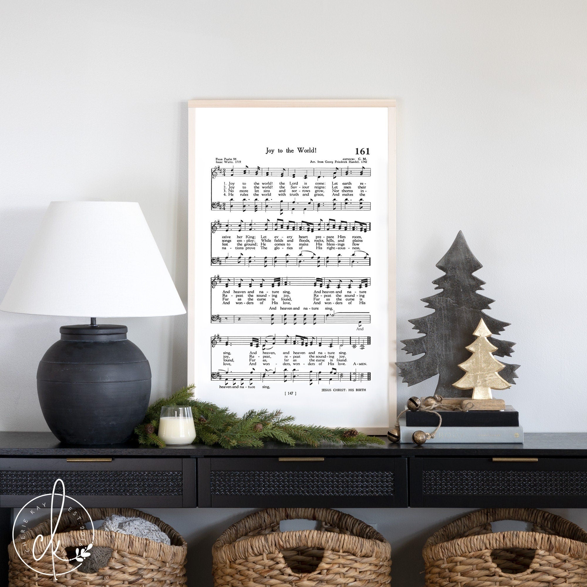 Joy To The World | Wooden Sign | Christmas Decor | Farmhouse Christmas | Holiday Decor | Isaac Watts | Christmas Song Lyrics