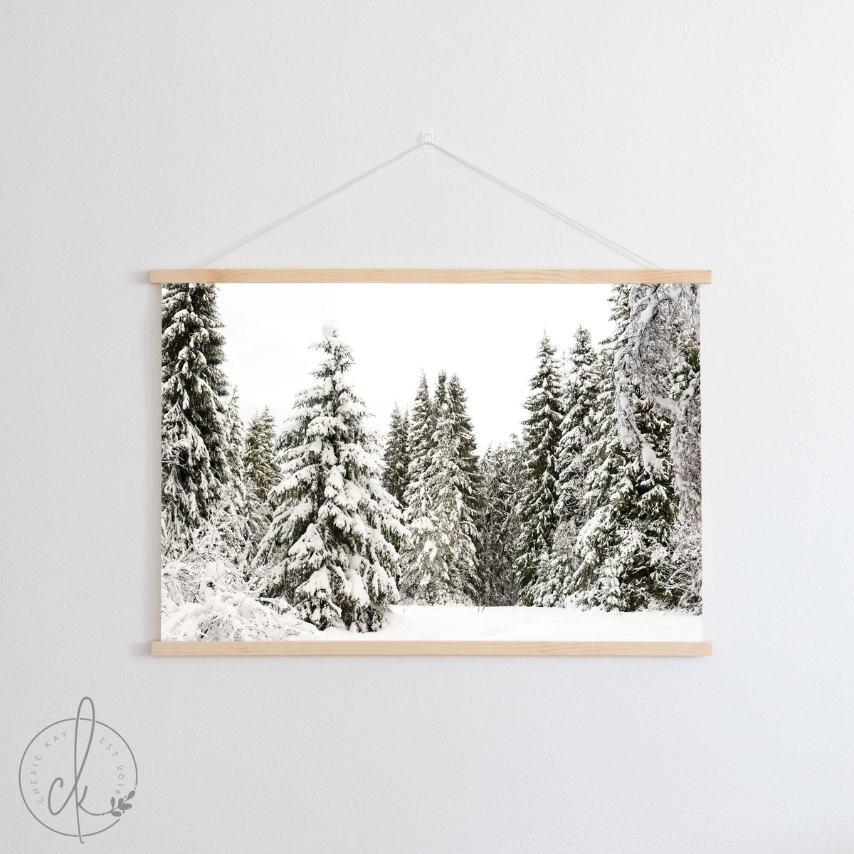 Winter Landscape | Wall Hanging | Snowy Trees Art | Nature Wall Art | Holiday Wall Art | Snowy Landscape Art | Winter Pines