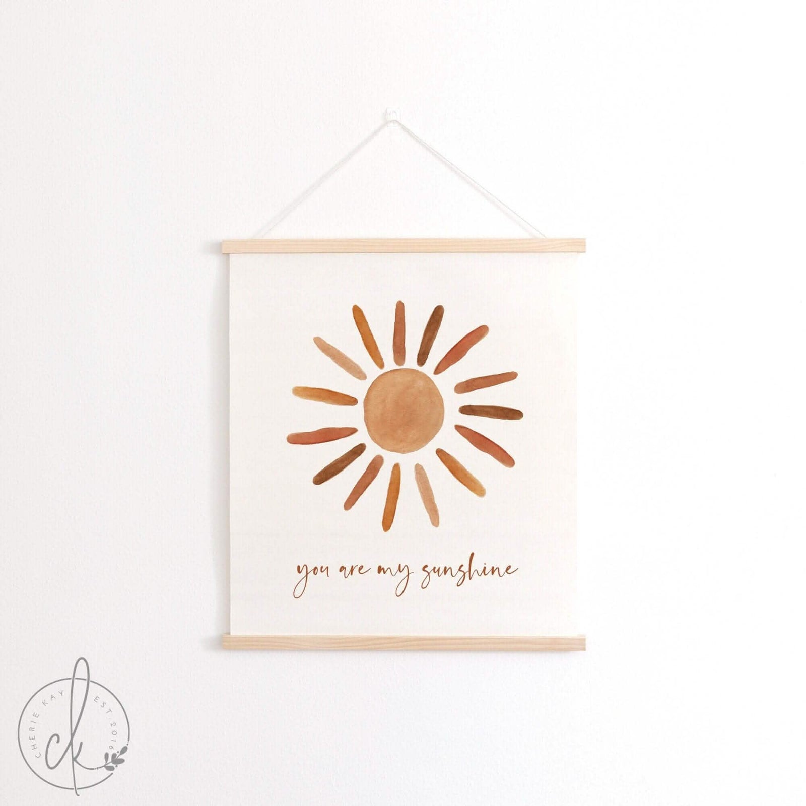 You Are My Sunshine | Fabric Wall Hanging | Nursery Decor | Baby Room Decor | Boho Nursery Wall Decor