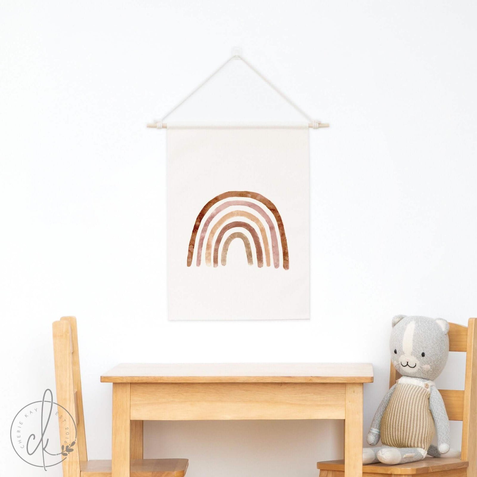 Boho Rainbow | Canvas Wall Hanging | Kids Room Decor | Playroom Wall Decor | Boho Wall Art | Nursery Wall Art