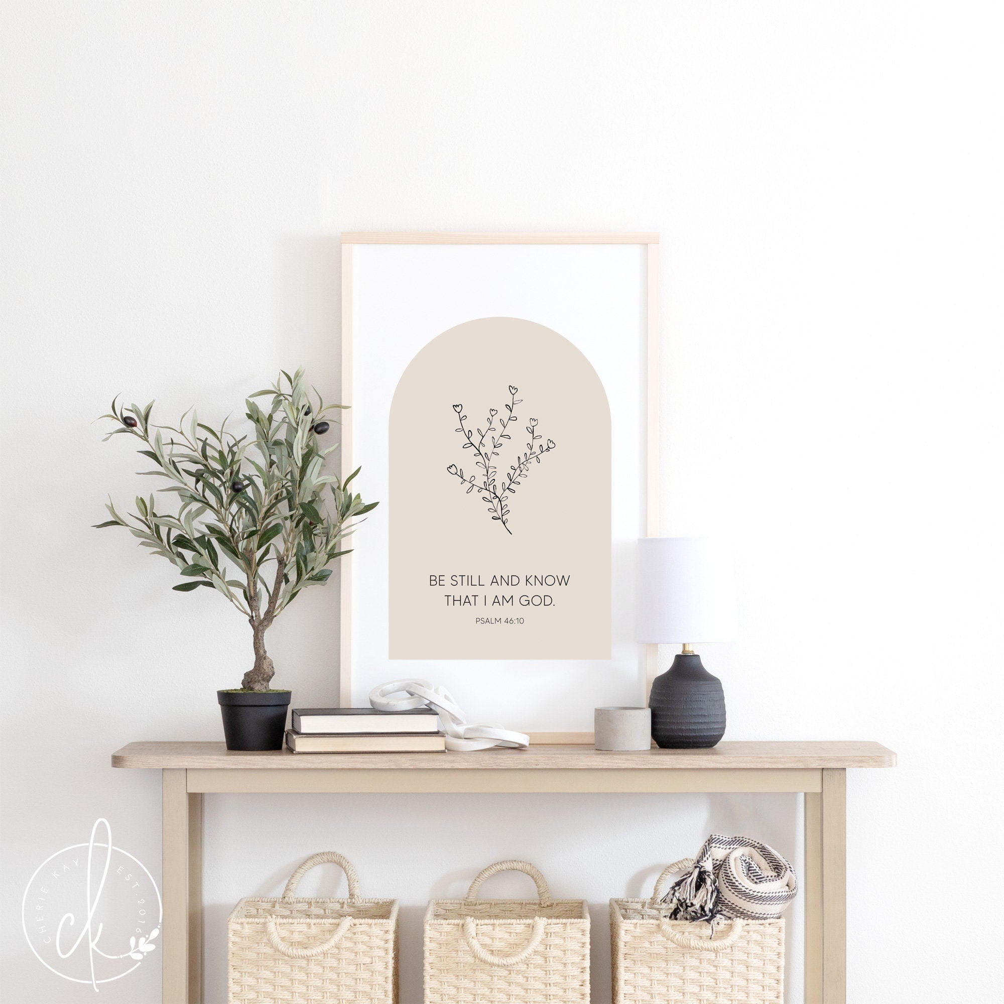 Be Still And Know That I Am God | Wooden Sign | Christian Wall Art | Scripture Wall Decor | Inspirational Art | Psalm 46:10