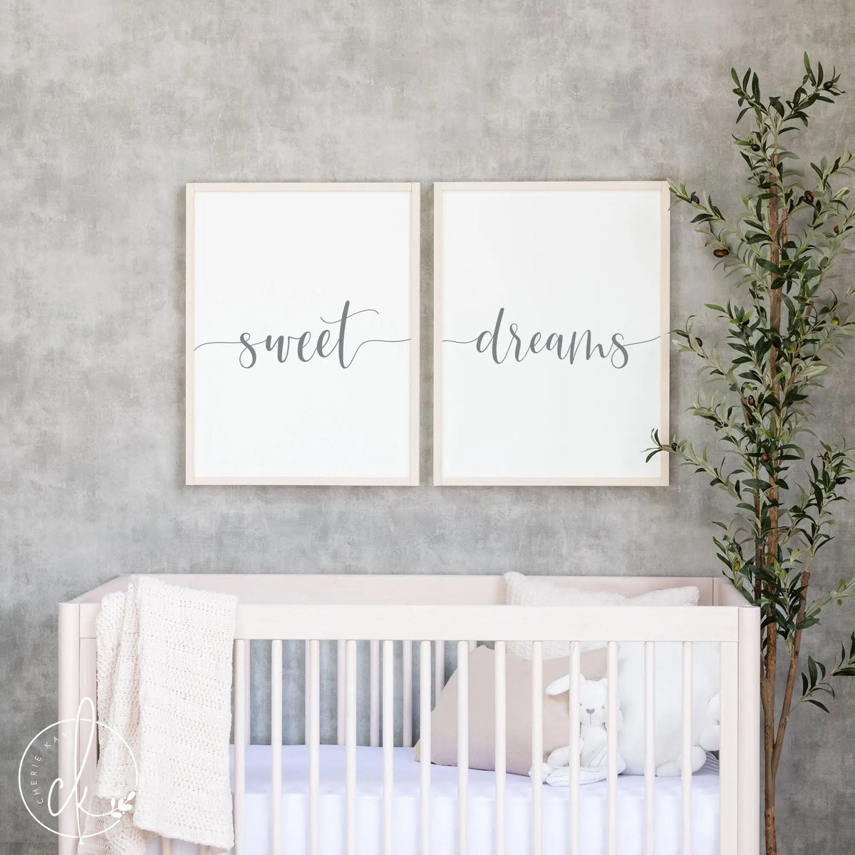 nursery room decor | sweet dreams signs | nursery sign | wood framed sign | crib sign | sign above crib | nursery wall art