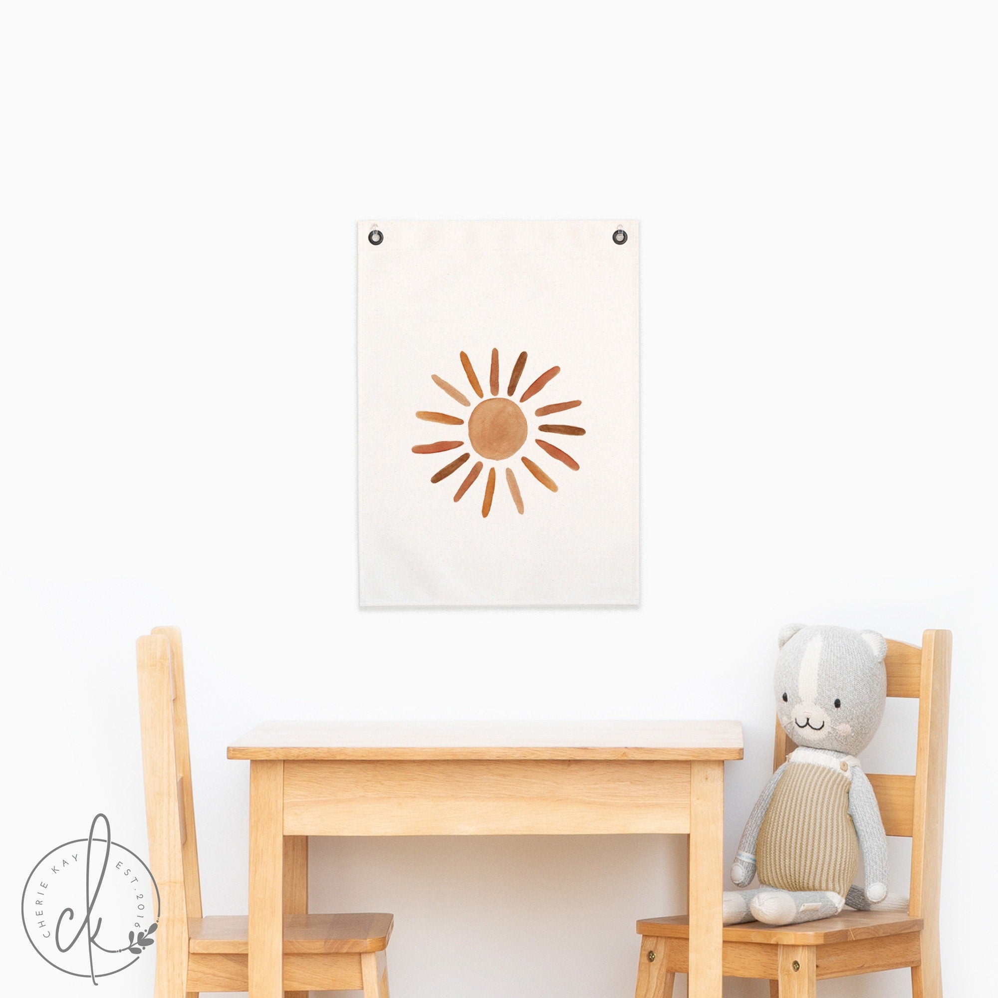 Boho Sunshine | Nursery Wall Art | Canvas Banner | Nursery Decor | Playroom Decor | Kids Room Decor | Art For Kids Room