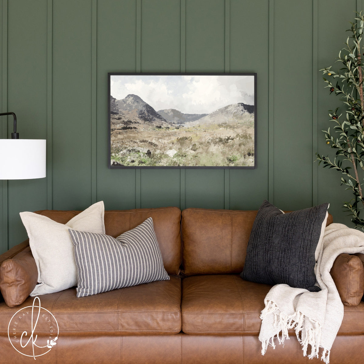 mountain wall art | mountain landscape art | framed wall art | Mountain View | W21