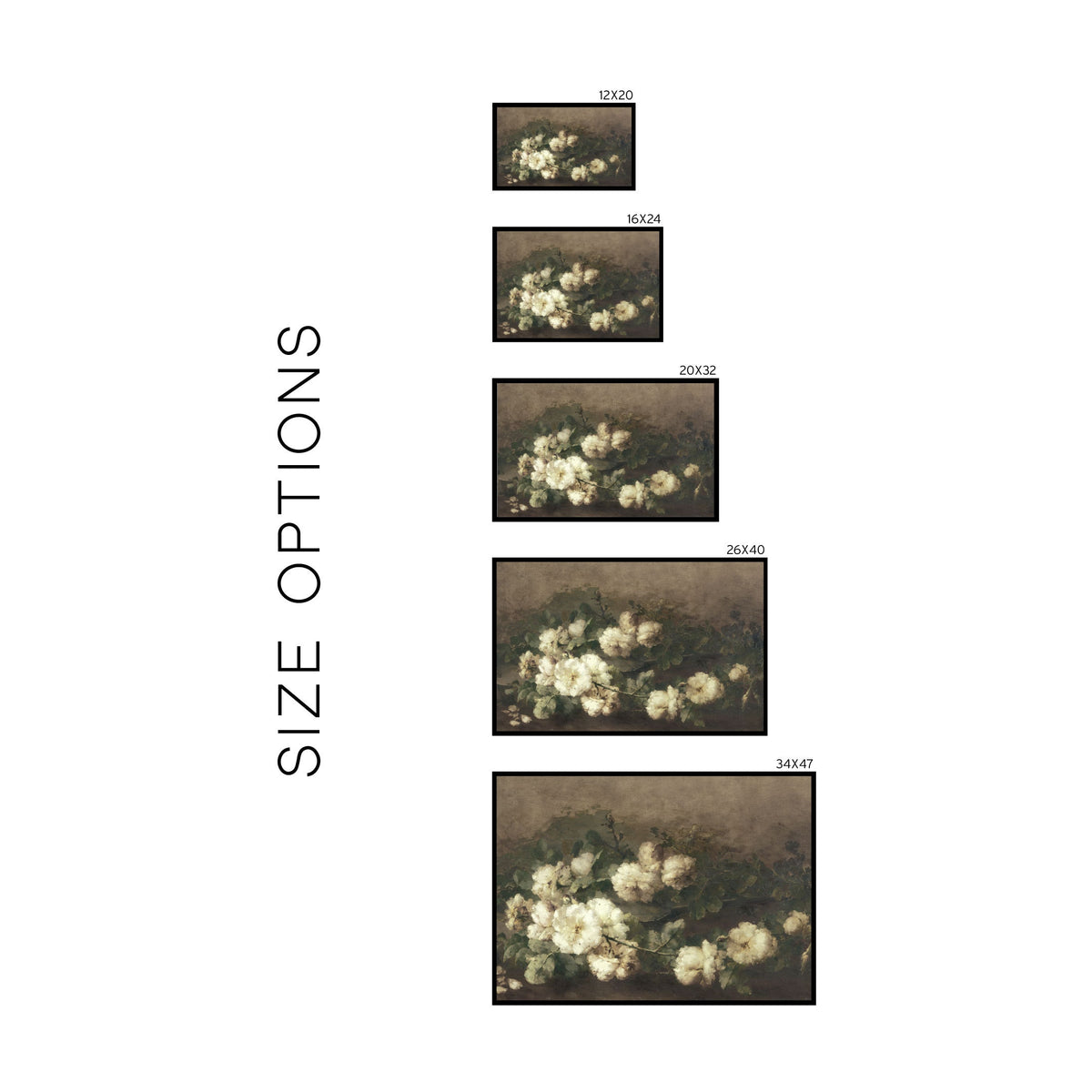White Bouquet Painting | W27