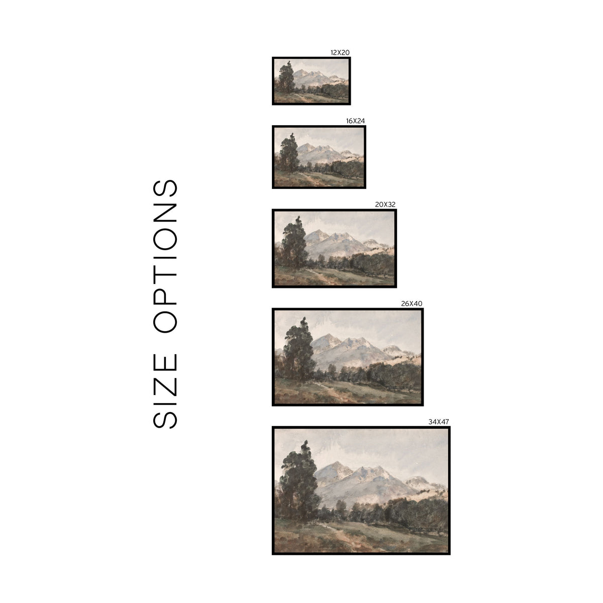 Mountain Landscape Painting | W38