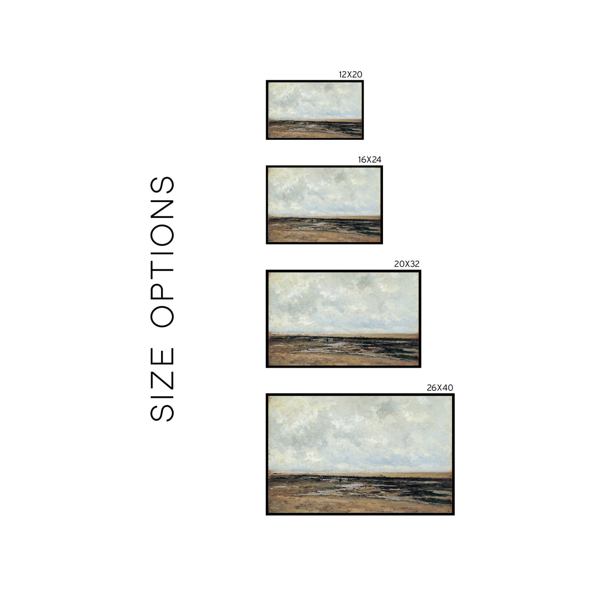 Vintage Coastal Painting | W43