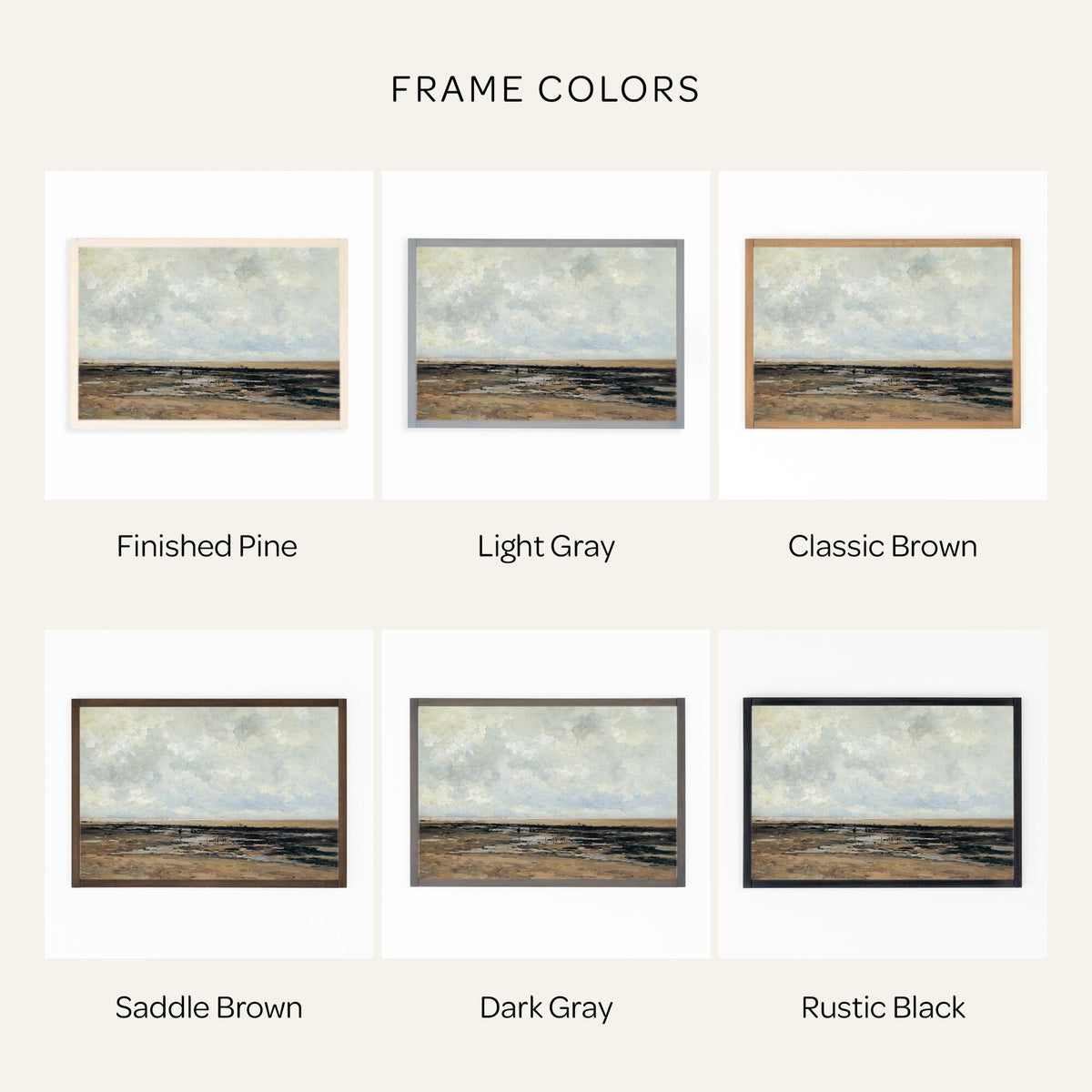 Vintage Coastal Painting | W43