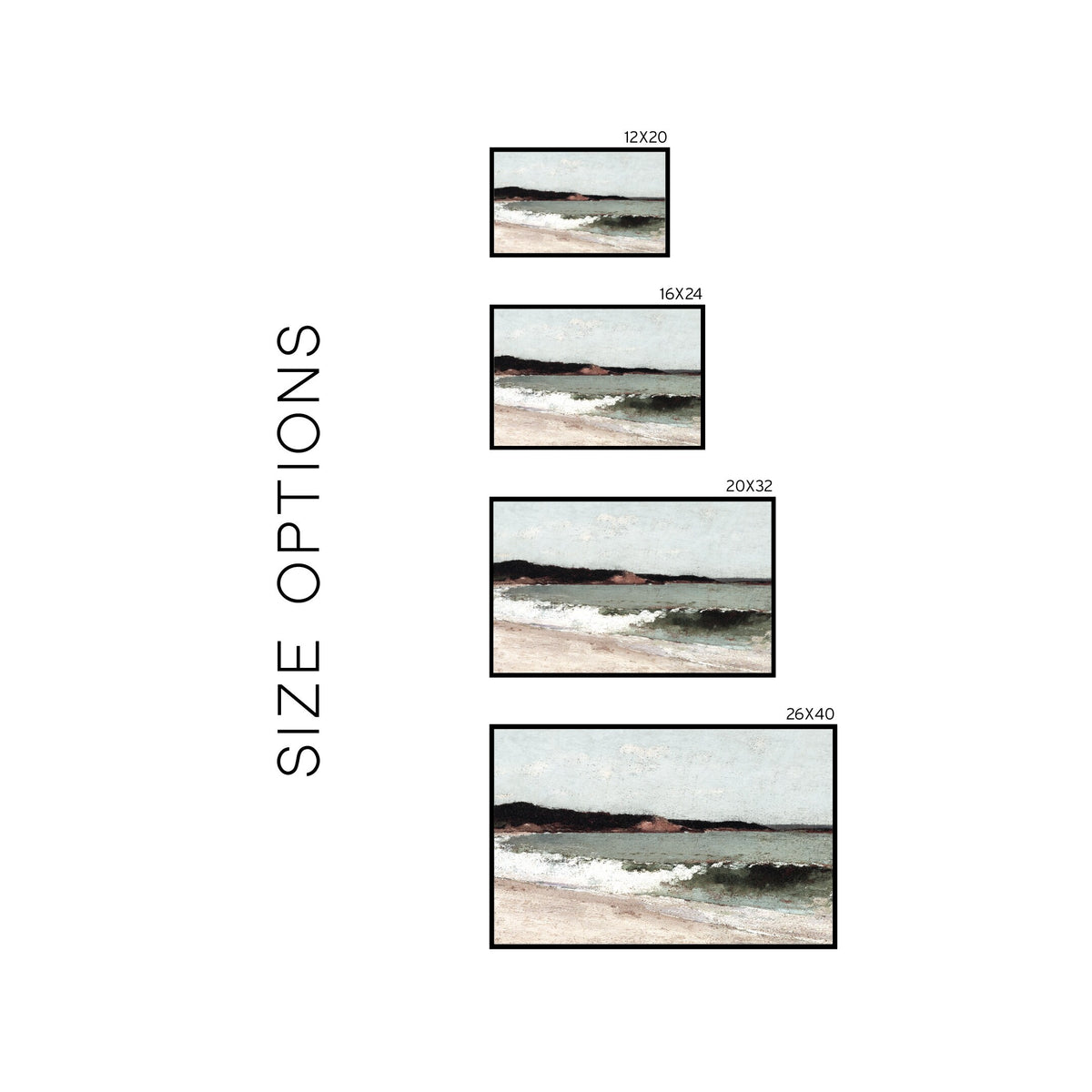 Vintage Coastal Painting | W49