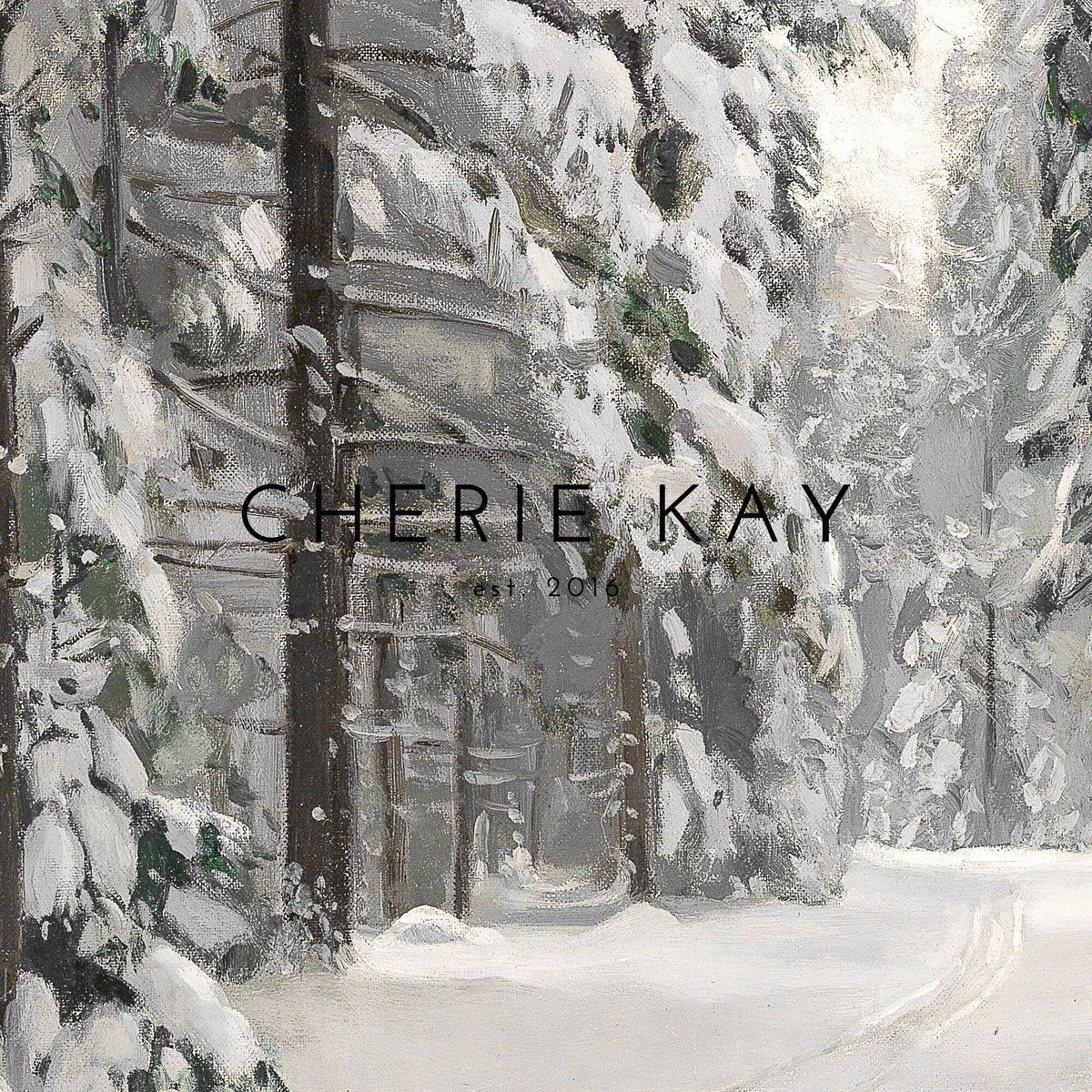Winter Pine Painting | W60