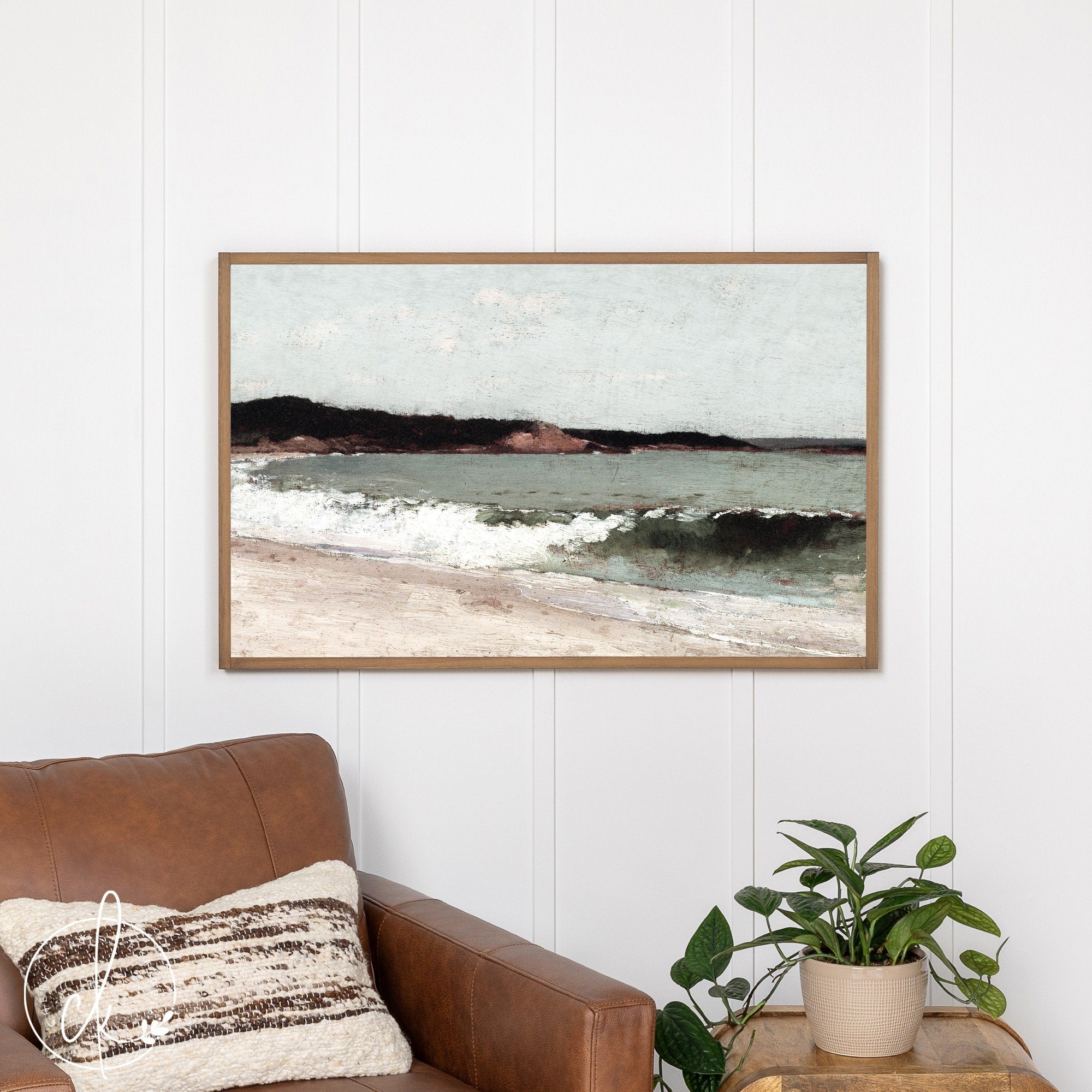 Vintage Coastal Painting | W49