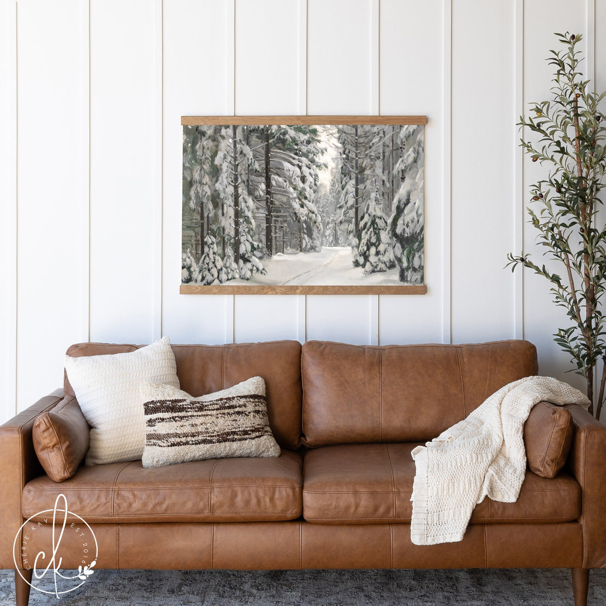 Winter Pines Painting | T9
