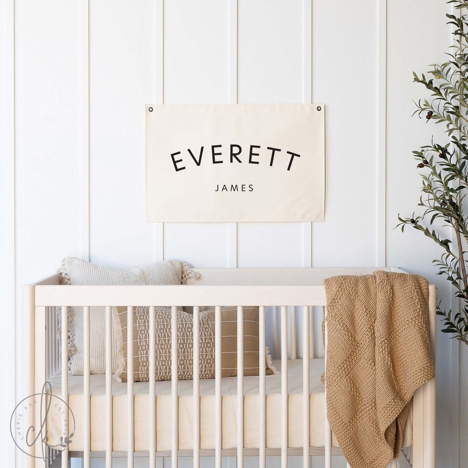 Custom Baby Name | Canvas Flag | D2