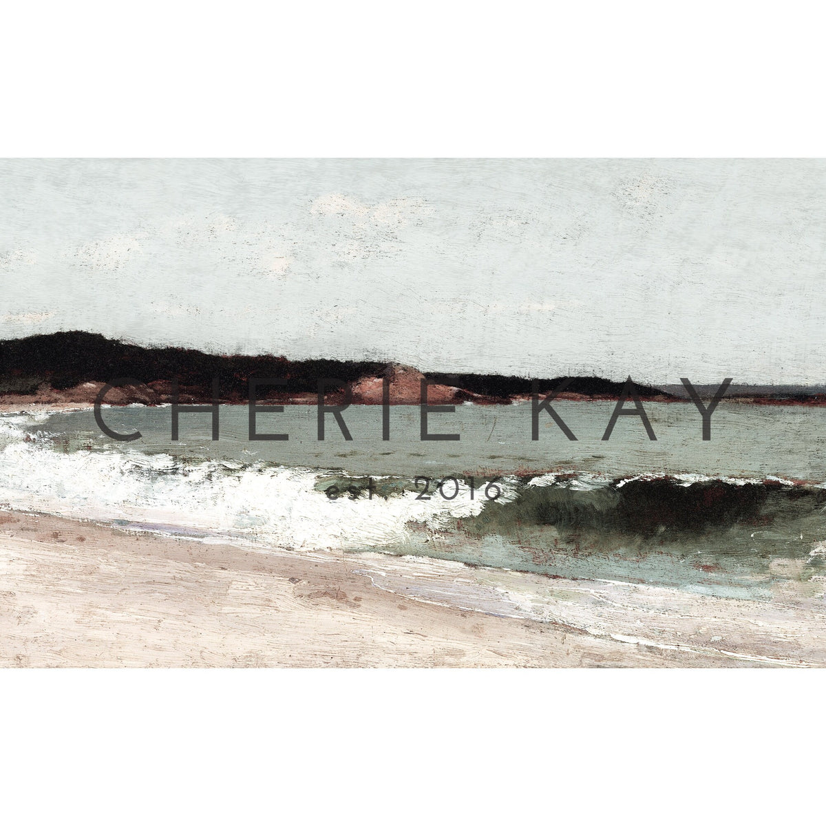 Vintage Coastal Painting | W49