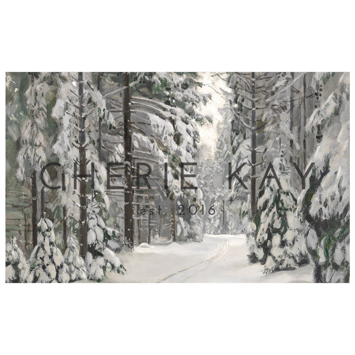 Winter Pines Painting | T9
