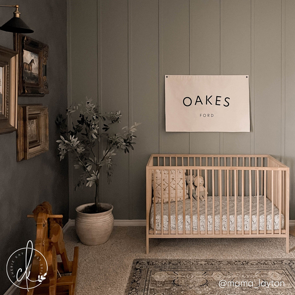 Custom Baby Name | Canvas Flag | D2