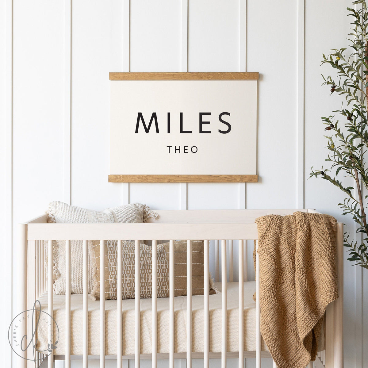 Custom Baby Name | Canvas Tapestry | Personalized Nursery Decor | Baby Gift | Nursery Name Sign