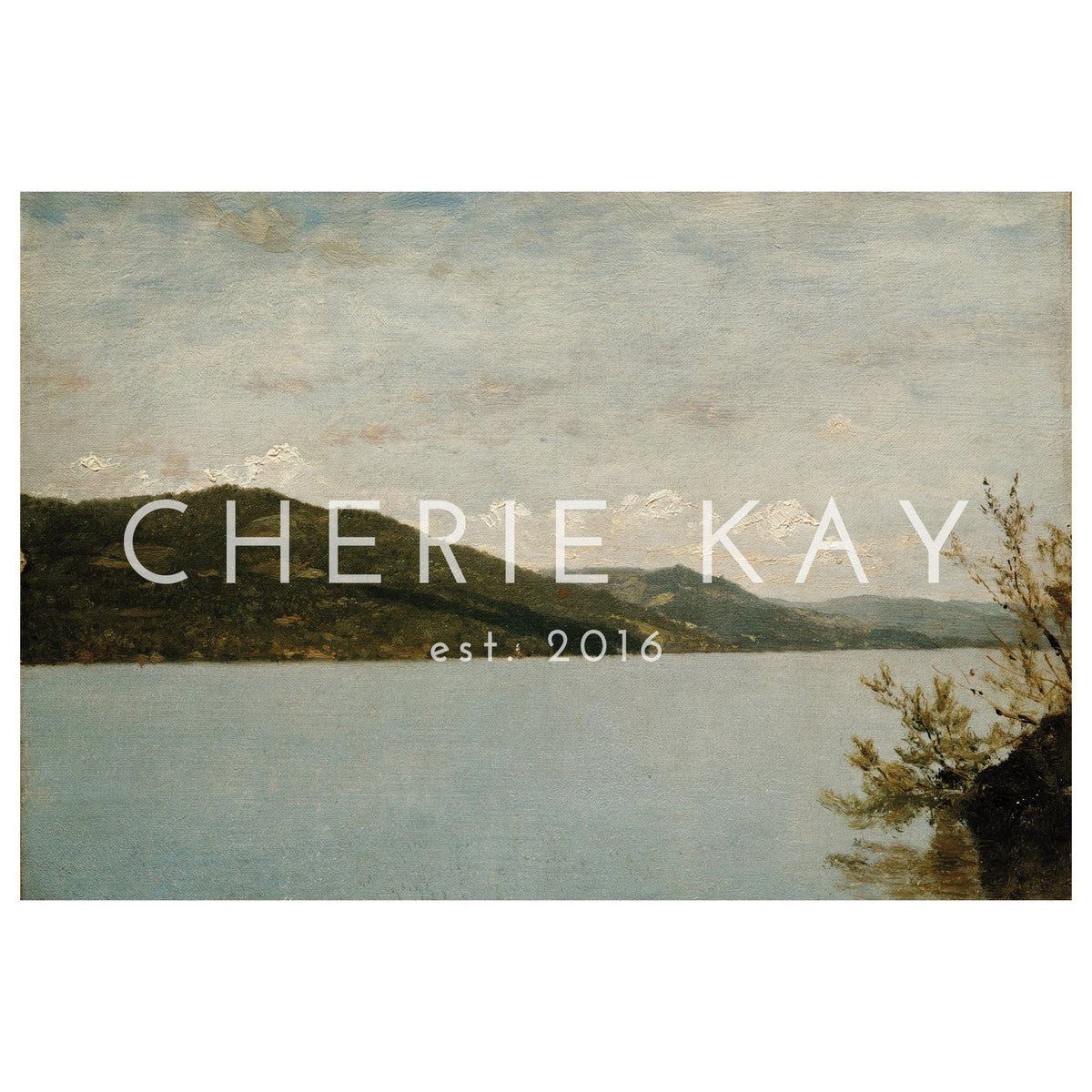 Lake and Mountains | Landscape Painting | Living Room Wall Decor | Entryway Wall Art | Vintage Painting | Large Wall Art | W111