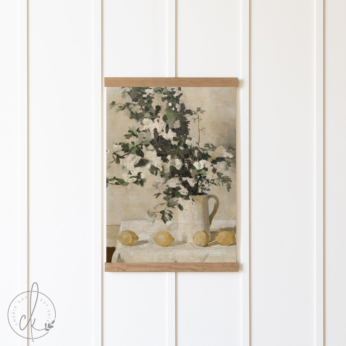Vintage Botanical Tapestry Art | Canvas Tapestry | Vintage Kitchen Wall Art | Kitchen Botanical Art | Dining Room Wall Decor