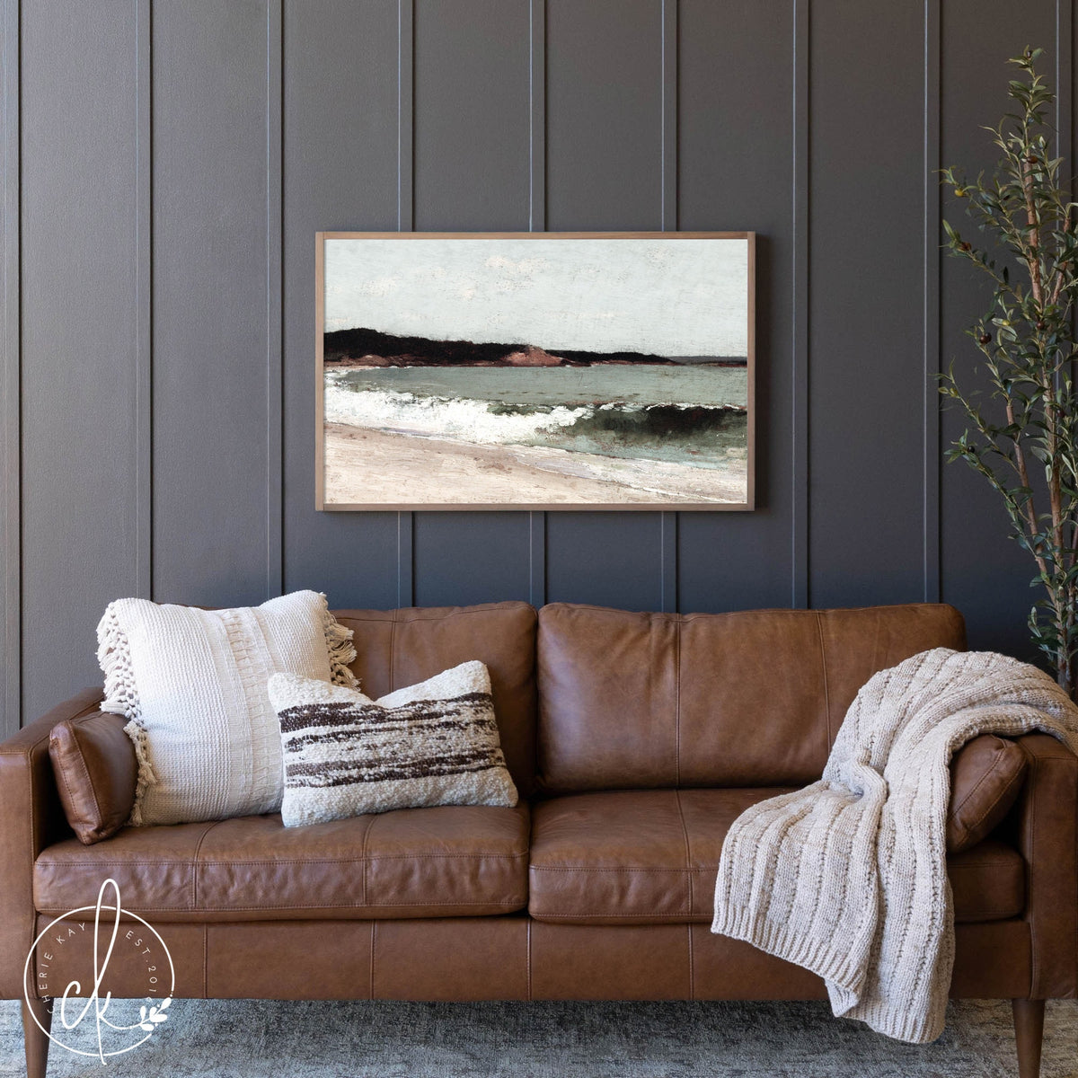 Vintage Coastal Painting | W49