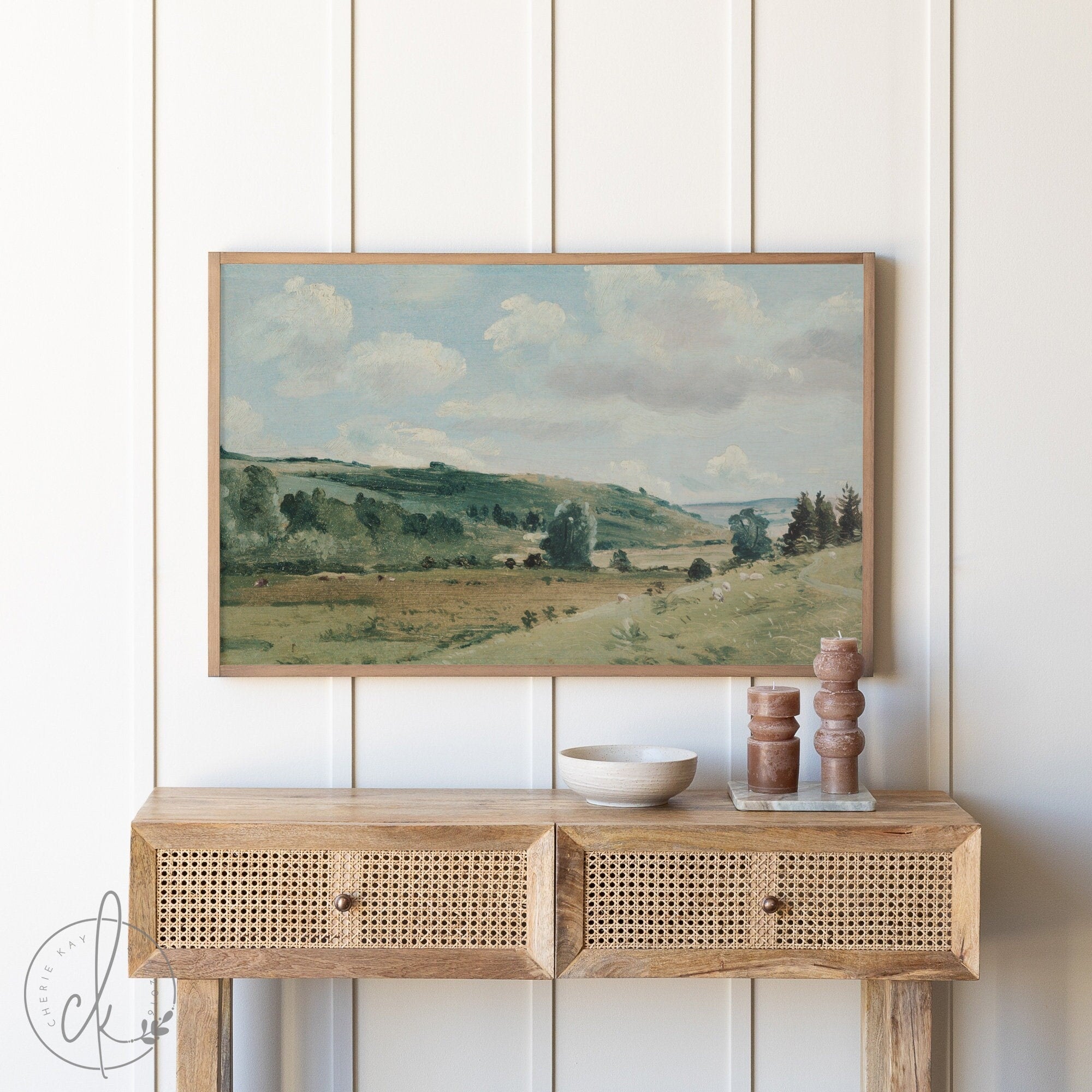 Vintage Countryside Painting | Landscape Wall Art | Lionel Constable | British Painting | Framed Wall Art | Living Room Art