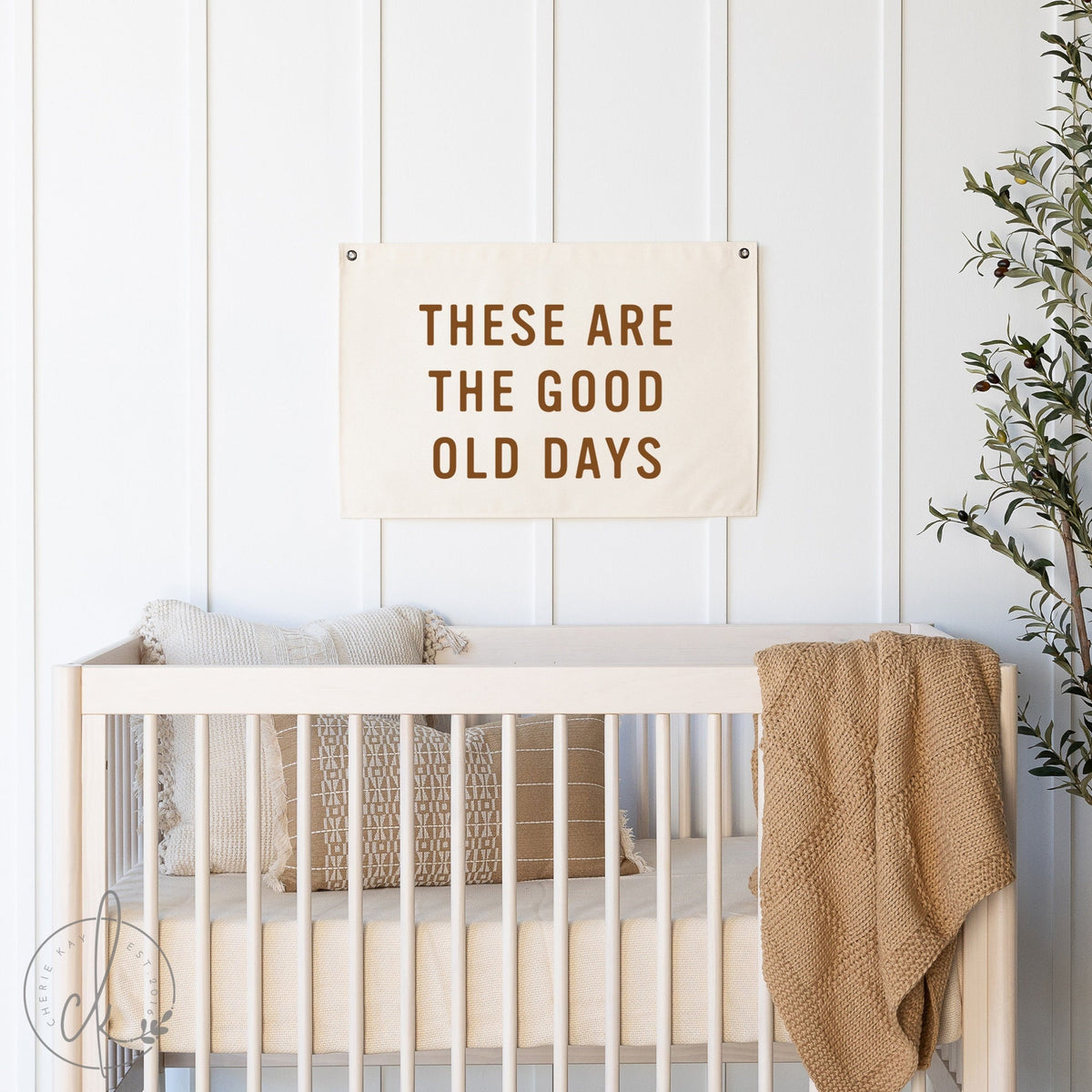 These Are The Good Old Days | Canvas Flag | Kids Room Decor | Nursery Quotes | Playroom Decor