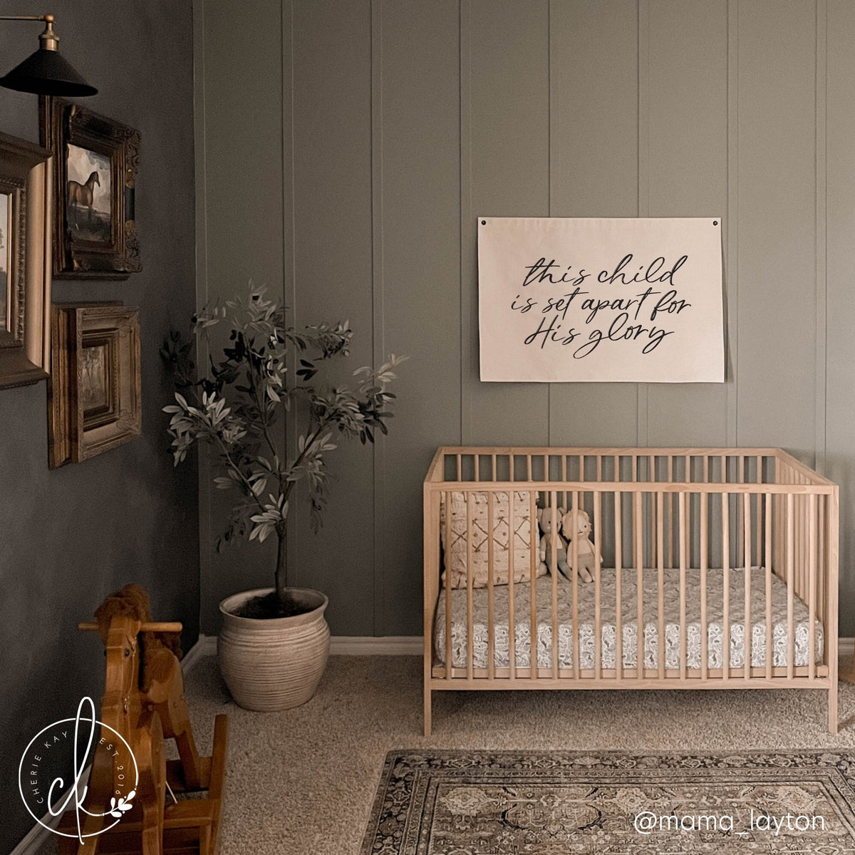 This Child Is Set Apart For His Glory | Canvas Banner